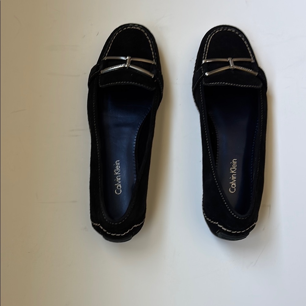 Calvin Klein Black Loafers for Women. Size 7